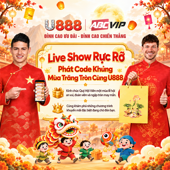 Live show phát code khủng mùa trăng tròn cùng U888